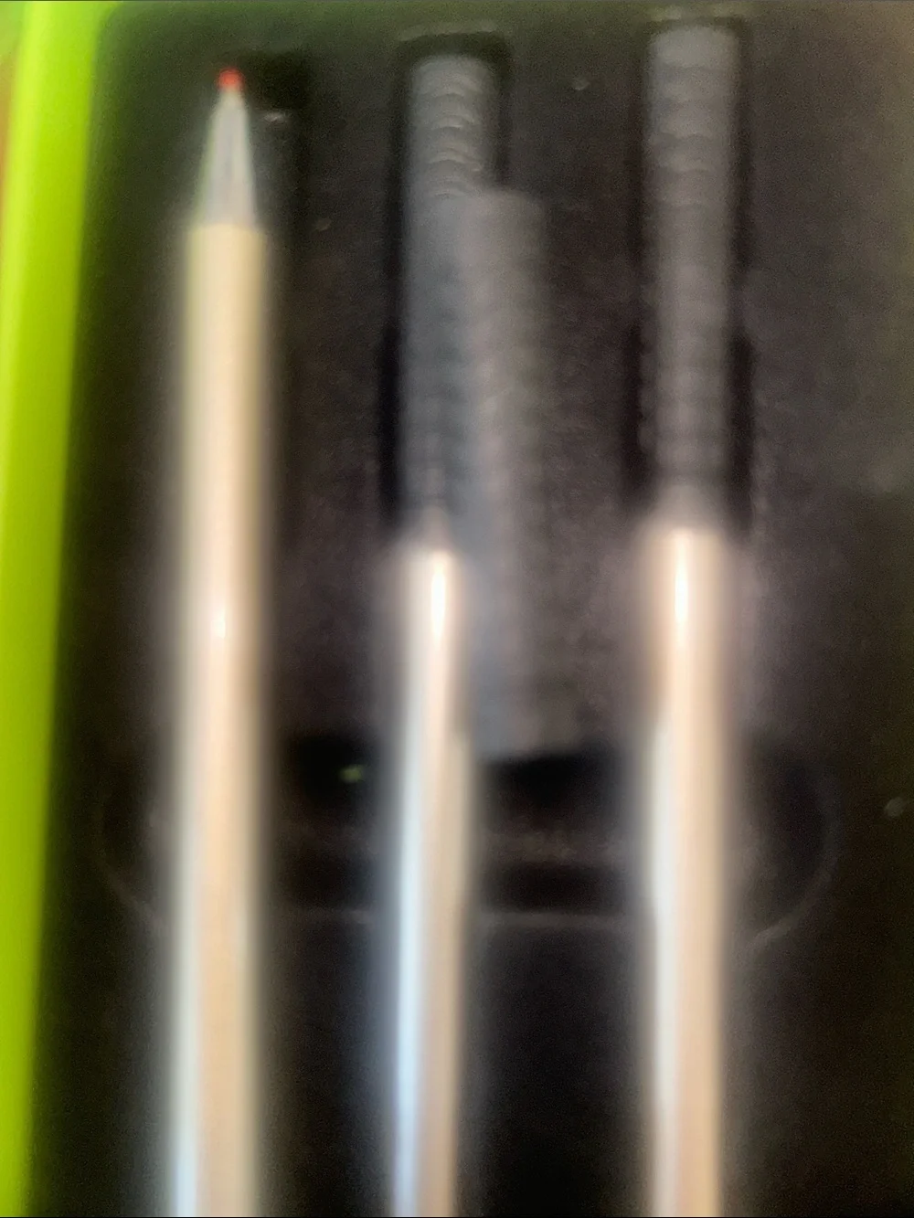 Silver Mini Golf Club Stylus Set with Black Grips - 3-Pack